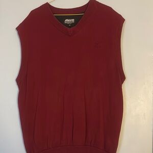 Mizuno Maroon Sleeveless Sweater Vest